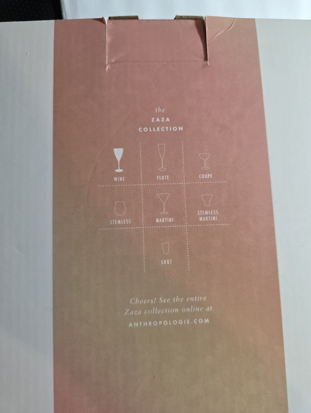 Anthropologie Zaza Lustered 24k Gold Accent Wine Glasses Set Of 2 New In Honey - Picture 5 of 6